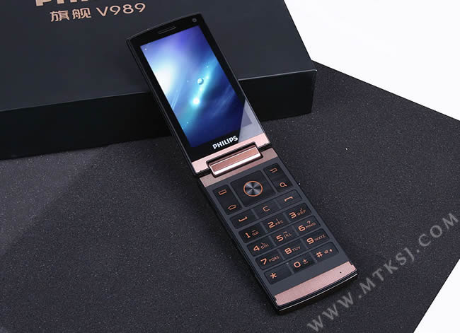 最贵飞利浦手机 5模翻盖新品V989上市