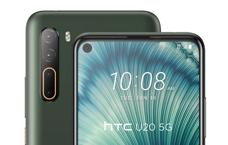 骁龙765G/8+256G/4摄：HTC U20 5G上市！